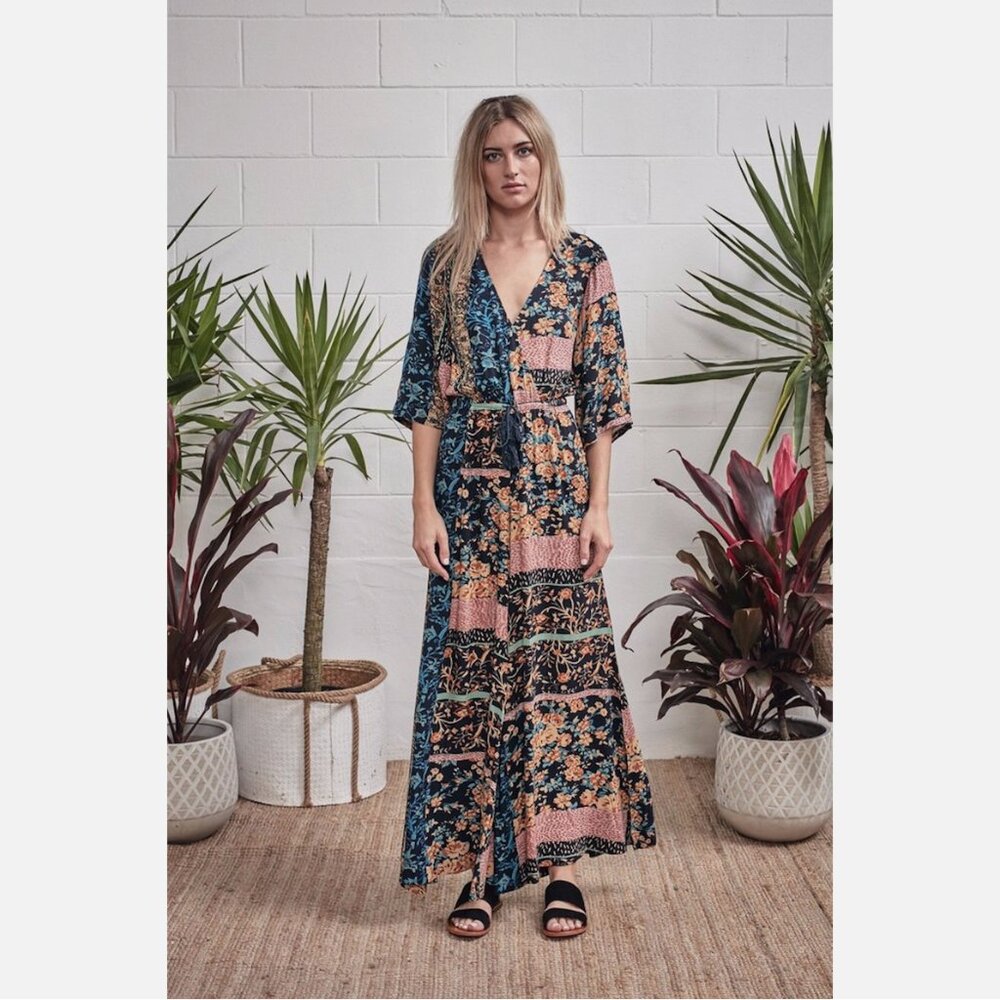Jaase Fern Willow Clay Floral Jumpsuit